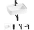 Комплект Wellsee 4 в 1 Lavinia Boho Bathroom Sink накладная/подвесная раковина 50x40 см 20215325R 1