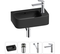 Комплект Wellsee 4 в 1 Lavinia Boho Bathroom Sink накладная/подвесная раковина 45x27 см 20216519R