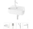 Комплект Wellsee 4 в 1 Lavinia Boho Bathroom Sink накладная/подвесная раковина 44x27 см 20216592R 1