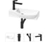 Комплект Wellsee 4 в 1 Lavinia Boho Bathroom Sink накладная/подвесная раковина 50x24 см 20216142R 1