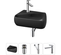 Комплект Wellsee 4 в 1 Lavinia Boho Bathroom Sink накладная/подвесная раковина 44x27 см 20216603R