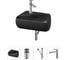 Комплект Wellsee 4 в 1 Lavinia Boho Bathroom Sink накладная/подвесная раковина 44x27 см 20216603R 1