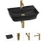 Комплект Wellsee 4 в 1 Lavinia Boho Bathroom Sink накладная/подвесная раковина 55x42 см 20216801R 1