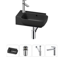 Комплект Wellsee 4 в 1 Lavinia Boho Bathroom Sink накладная/подвесная раковина 40x24 см 20216407R