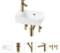 Комплект Wellsee 5 в 1 Lavinia Boho Bathroom Sink накладная/подвесная раковина 40x24 см 20216399R 1