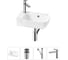 Комплект Wellsee 4 в 1 Lavinia Boho Bathroom Sink накладная/подвесная раковина 40x24 см 20216393R 1
