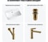 Комплект Wellsee 4 в 1 Lavinia Boho Bathroom Sink накладная/подвесная раковина 45x40 см 20216759R 11