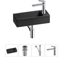 Комплект Wellsee 4 в 1 Lavinia Boho Bathroom Sink накладная/подвесная раковина 43x18 см 20216267R