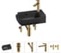 Комплект Wellsee 5 в 1 Lavinia Boho Bathroom Sink накладная/подвесная раковина 40x24 см 20216384R 1