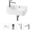Комплект Wellsee 4 в 1 Lavinia Boho Bathroom Sink накладная/подвесная раковина 45x27 см 20216477R 1