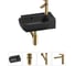Комплект Wellsee 4 в 1 Lavinia Boho Bathroom Sink накладная/подвесная раковина 40x24 см 20216381R 1