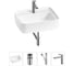Комплект Wellsee 4 в 1 Lavinia Boho Bathroom Sink накладная/подвесная раковина 50x40 см 20215324R 1