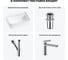 Комплект Wellsee 4 в 1 Lavinia Boho Bathroom Sink накладная/подвесная раковина 50x40 см 20215324R 11