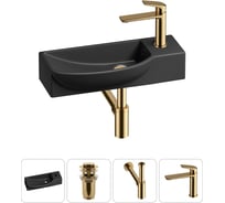 Комплект Wellsee 4 в 1 Lavinia Boho Bathroom Sink накладная/подвесная раковина 50x24 см 20216185R