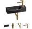 Комплект Wellsee 4 в 1 Lavinia Boho Bathroom Sink накладная/подвесная раковина 50x24 см 20216185R 1