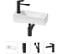 Комплект Wellsee 4 в 1 Lavinia Boho Bathroom Sink накладная/подвесная раковина 43x18 см 20216282R 1