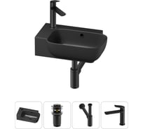 Комплект Wellsee 4 в 1 Lavinia Boho Bathroom Sink накладная/подвесная раковина 40x24 см 20216408R