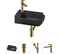 Комплект Wellsee 4 в 1 Lavinia Boho Bathroom Sink накладная/подвесная раковина 40x24 см 20216409R