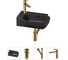 Комплект Wellsee 4 в 1 Lavinia Boho Bathroom Sink накладная/подвесная раковина 40x24 см 20216409R 1