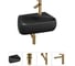 Комплект Wellsee 4 в 1 Lavinia Boho Bathroom Sink накладная/подвесная раковина 44x27 см 20216633R 1