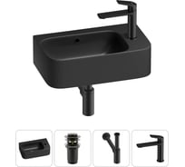 Комплект Wellsee 4 в 1 Lavinia Boho Bathroom Sink накладная/подвесная раковина 45x27 см 20216520R