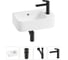 Комплект Wellsee 4 в 1 Lavinia Boho Bathroom Sink накладная/подвесная раковина 45x27 см 20216506R 1