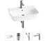 Комплект Wellsee 4 в 1 Lavinia Boho Bathroom Sink накладная/подвесная раковина 55x42 см 20216785R 1