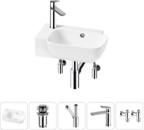 Комплект Wellsee 5 в 1 Lavinia Boho Bathroom Sink накладная/подвесная раковина 40x24 см 20216397R