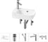 Комплект Wellsee 5 в 1 Lavinia Boho Bathroom Sink накладная/подвесная раковина 40x24 см 20216397R 1