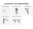 Комплект Wellsee 5 в 1 Lavinia Boho Bathroom Sink накладная/подвесная раковина 40x24 см 20216397R 12