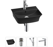 Комплект Wellsee 4 в 1 Lavinia Boho Bathroom Sink накладная/подвесная раковина 45x40 см 20216771R