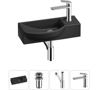 Комплект Wellsee 4 в 1 Lavinia Boho Bathroom Sink накладная/подвесная раковина 45x24 см 20216127R