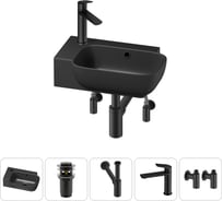 Комплект Wellsee 5 в 1 Lavinia Boho Bathroom Sink накладная/подвесная раковина 40x24 см 20216411R