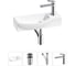 Комплект Wellsee 4 в 1 Lavinia Boho Bathroom Sink накладная/подвесная раковина 50x24 см 20216169R 1