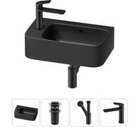 Комплект Wellsee 4 в 1 Lavinia Boho Bathroom Sink накладная/подвесная раковина 45x27 см 20216492R