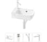 Комплект Wellsee 4 в 1 Lavinia Boho Bathroom Sink накладная/подвесная раковина 40x24 см 20216396R 1
