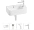 Комплект Wellsee 4 в 1 Lavinia Boho Bathroom Sink накладная/подвесная раковина 45x27 см 20216508R 1
