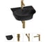 Комплект Wellsee 4 в 1 Lavinia Boho Bathroom Sink накладная/подвесная раковина 46x41 см 20216689R 1