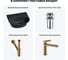 Комплект Wellsee 4 в 1 Lavinia Boho Bathroom Sink накладная/подвесная раковина 46x41 см 20216689R 12
