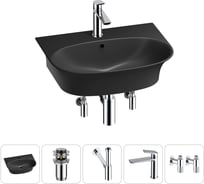 Комплект Wellsee 5 в 1 Lavinia Boho Bathroom Sink накладная/подвесная раковина 55x43 см 20216718R