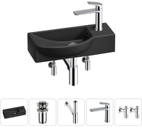 Комплект Wellsee 5 в 1 Lavinia Boho Bathroom Sink накладная/подвесная раковина 45x24 см 20216130R