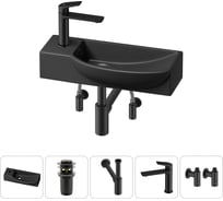 Комплект Wellsee 5 в 1 Lavinia Boho Bathroom Sink накладная/подвесная раковина 50x24 см 20216159R
