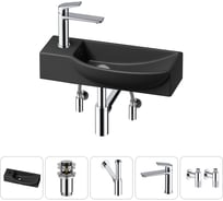 Комплект Wellsee 5 в 1 Lavinia Boho Bathroom Sink накладная/подвесная раковина 50x24 см 20216158R