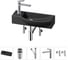 Комплект Wellsee 5 в 1 Lavinia Boho Bathroom Sink накладная/подвесная раковина 50x24 см 20216158R 1