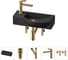 Комплект Wellsee 5 в 1 Lavinia Boho Bathroom Sink накладная/подвесная раковина 45x24 см 20216104R 1