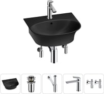 Комплект Wellsee 5 в 1 Lavinia Boho Bathroom Sink накладная/подвесная раковина 46x41 см 20216690R