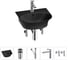 Комплект Wellsee 5 в 1 Lavinia Boho Bathroom Sink накладная/подвесная раковина 46x41 см 20216690R 1