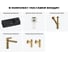 Комплект Wellsee 5 в 1 Lavinia Boho Bathroom Sink накладная/подвесная раковина 45x24 см 20216132R 11