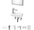 Комплект Wellsee 6 в 1 Lavinia Boho Bathroom Sink накладная/подвесная раковина 37x18 см 20219527R 1