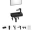 Комплект Wellsee 6 в 1 Lavinia Boho Bathroom Sink накладная/подвесная раковина 37x18 см 20219522R 1